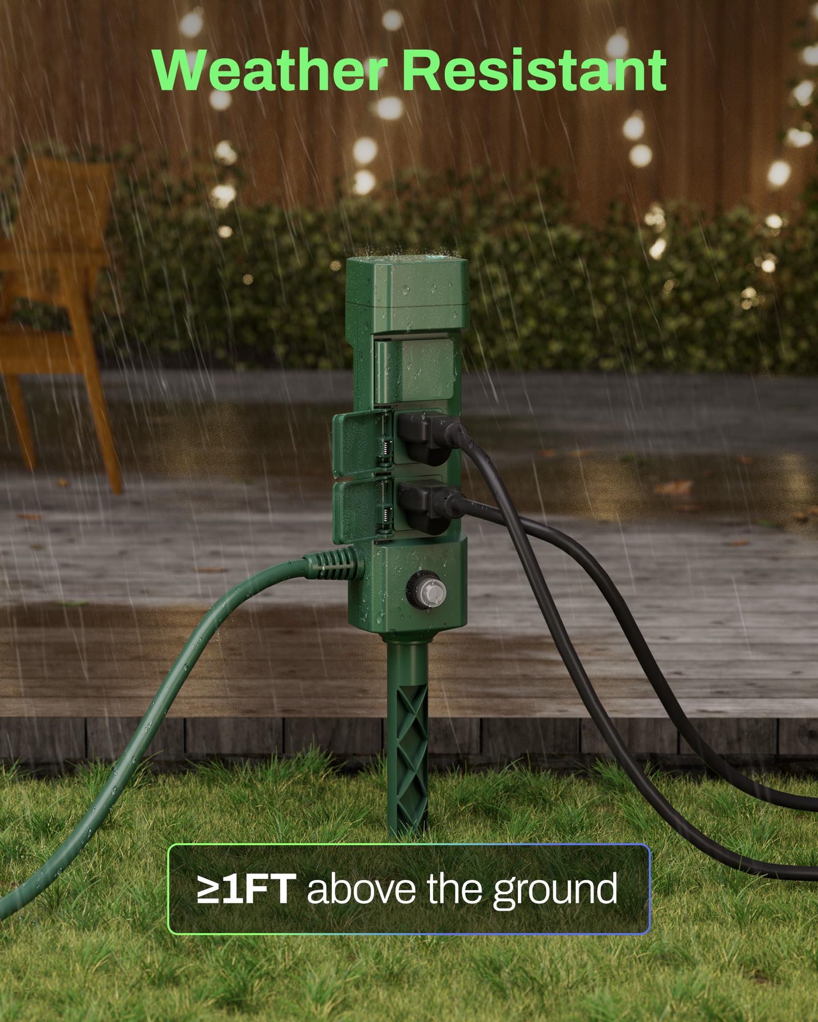 HBN outdoor smart plug voice control with Alexa and Google Assistant