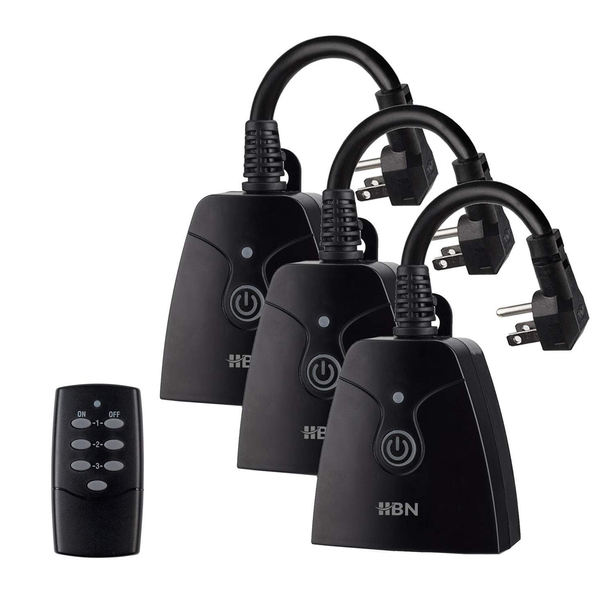 HBN outdoor wireless remote-control outlet kit for easy setup and multi-device control