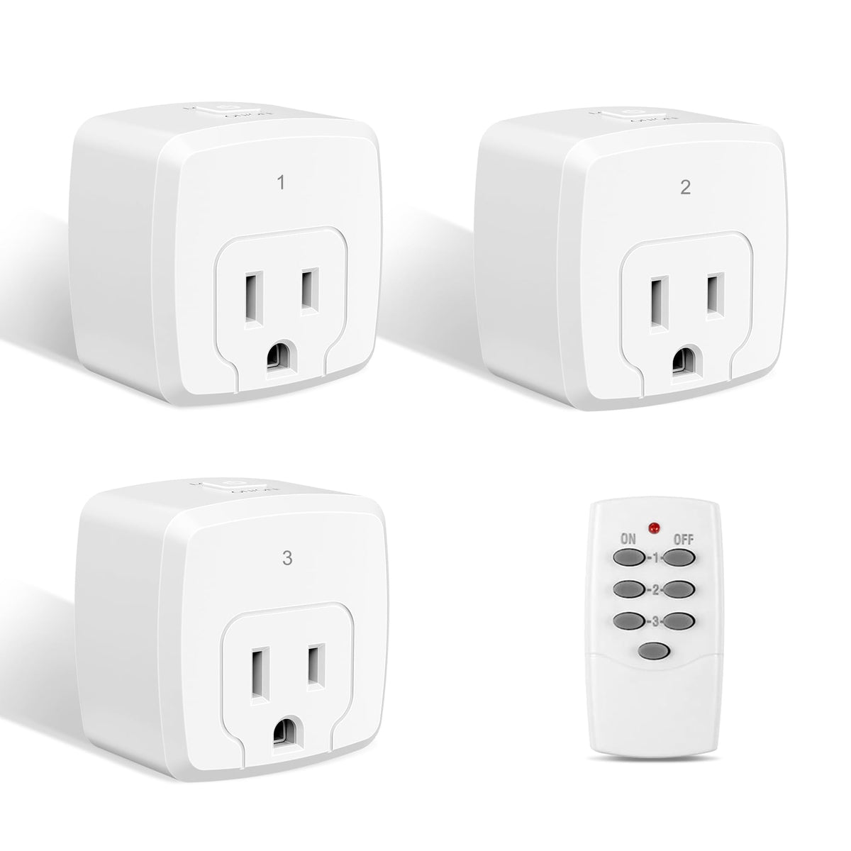 HBN remote control outlet with 100ft RF range controls devices remotely