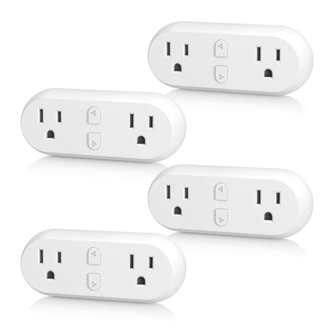 HBN Smart Plug dual outlet with independent controls for energy management at home.