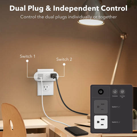 HBN Smart Plug timer schedules automate lights and appliances.