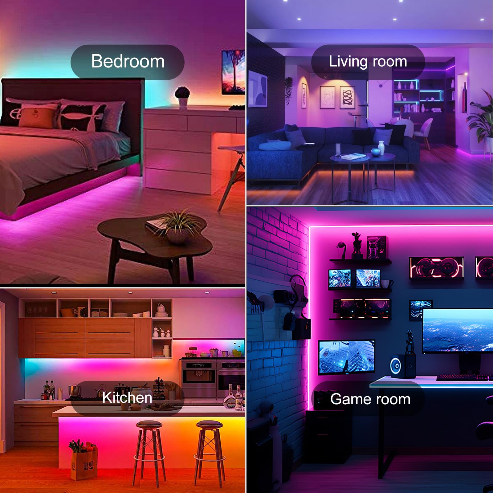 HBOWMDJIA dynamic scene modes offer versatile ambience for various activities.