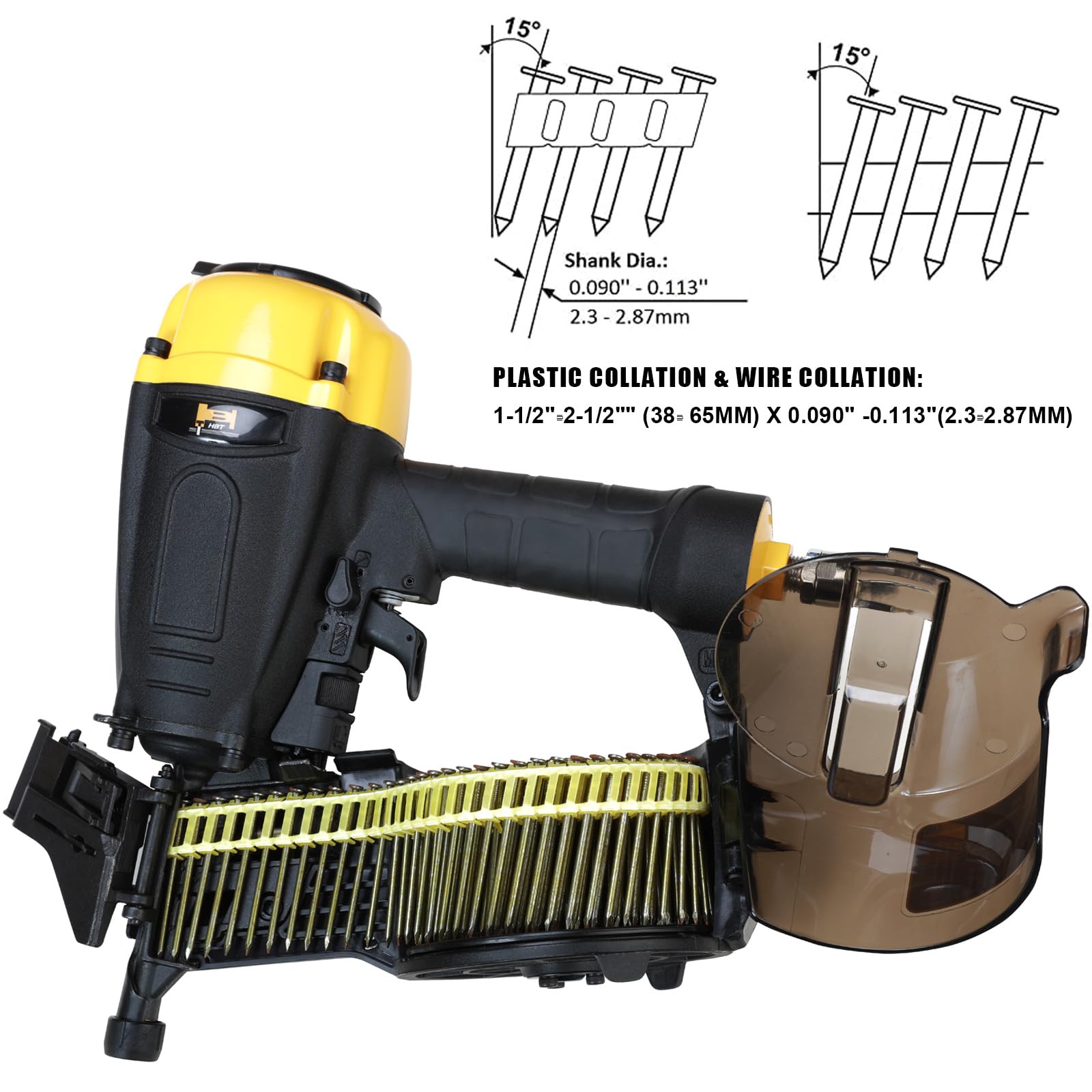 HBT HBCN65P tool-free depth adjustment for quick setup