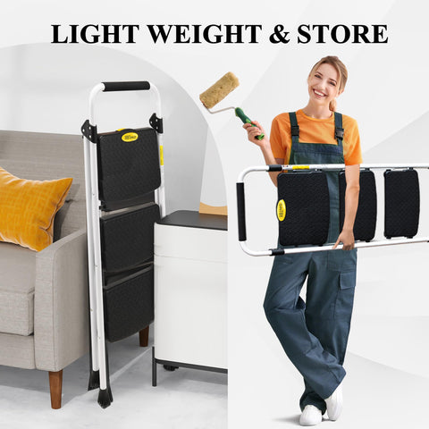 Compact folded form fits in tight spaces for storage after use