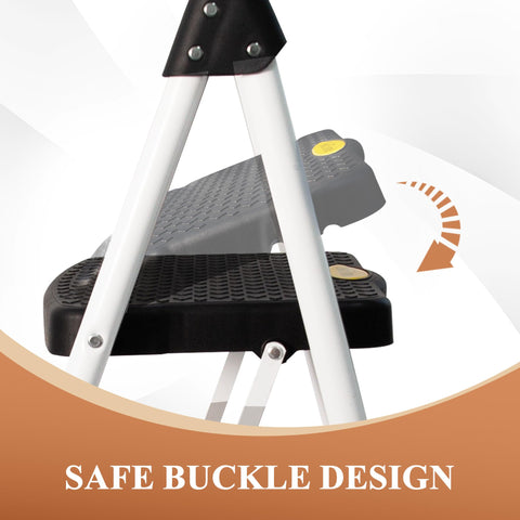 HBTower step ladder with snap-lock ensures quick, secure setup during projects