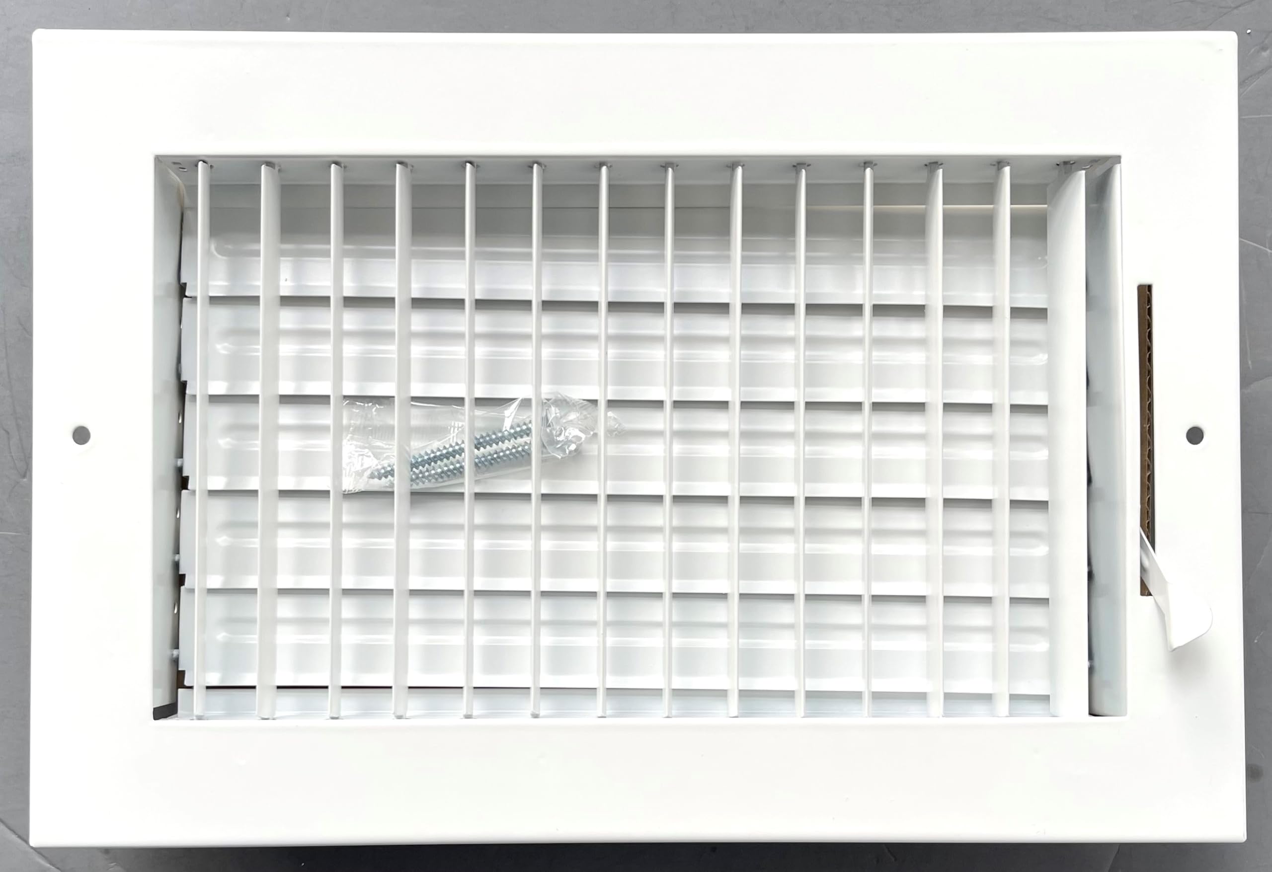 HBW 10x6 inside diffuser with damper action for adjustable airflow.