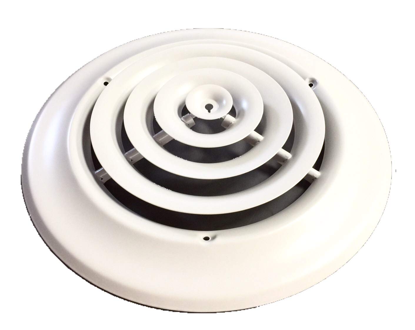 HBW ceiling diffuser steel construction with step-down rings ensures durable, even airflow across the room.