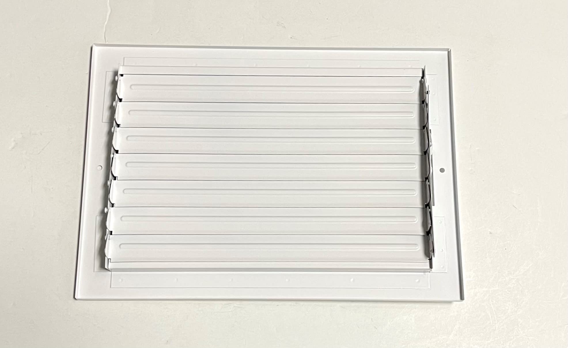 HBW vent cover with a multi-shutter damper and adjustable airflow control.