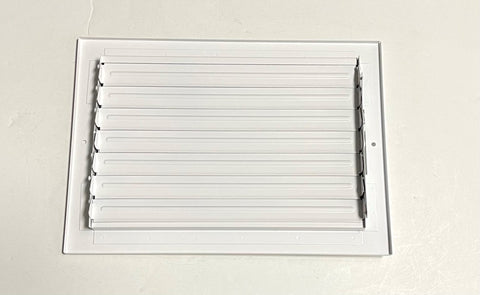 HBW vent cover with a multi-shutter damper and adjustable airflow control.