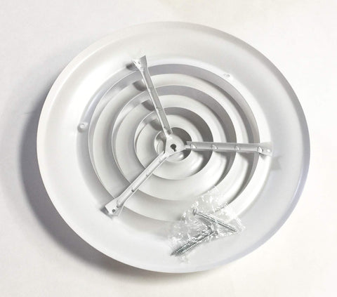 HBW white powder-coated diffuser with color-matched screws enables quick, clean installation.