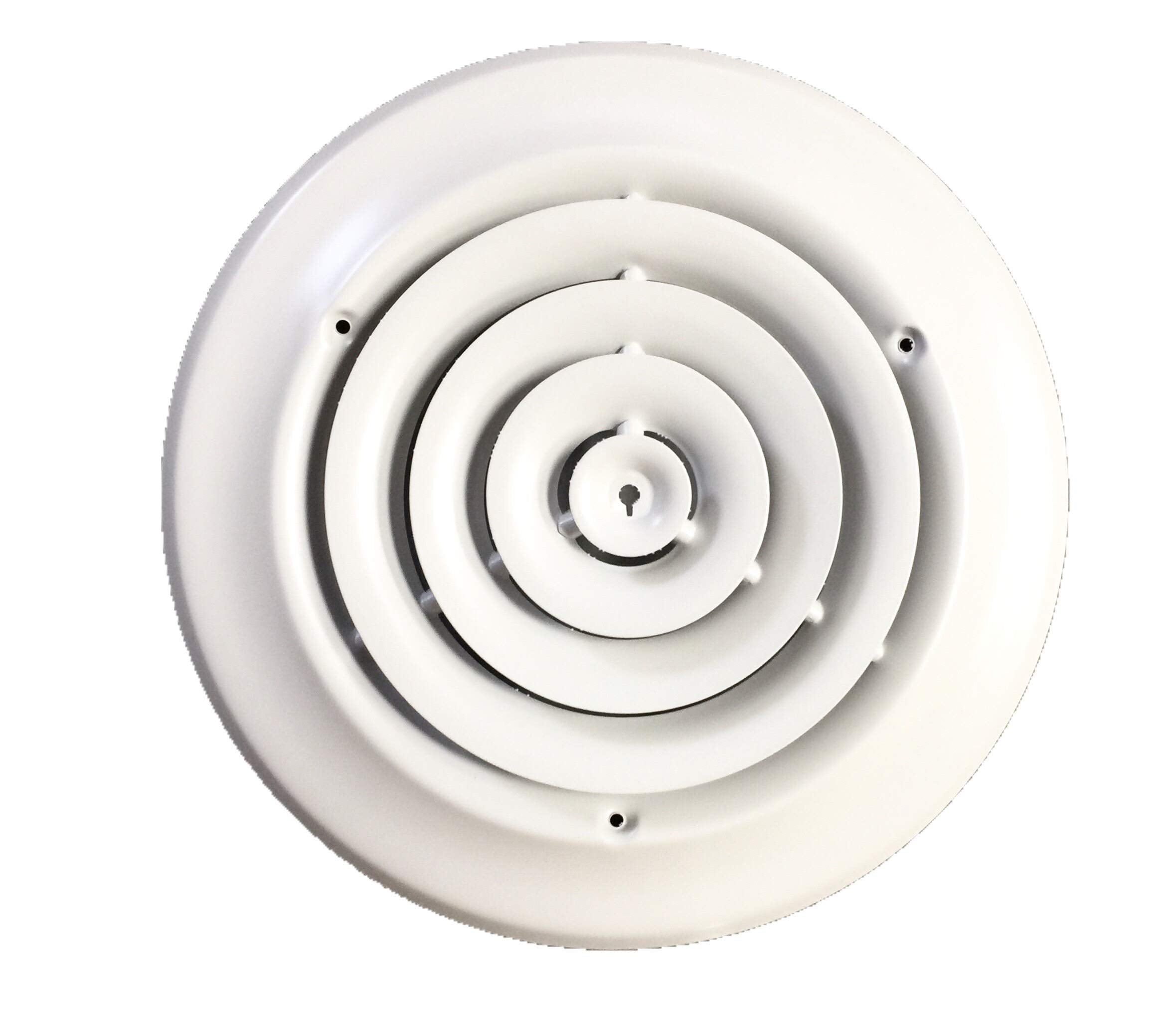 HBW round ceiling diffuser promotes even air distribution for balanced room airflow.