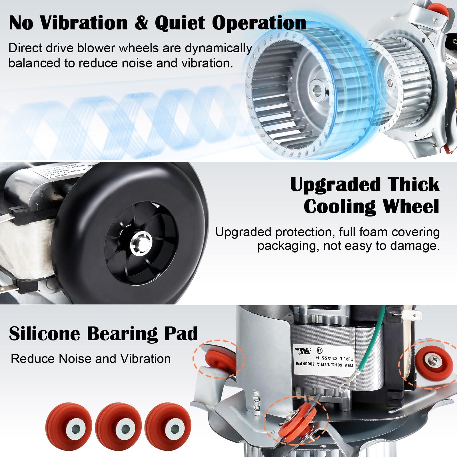 HC21ZE123A 115V inducer motor designed for durable operation