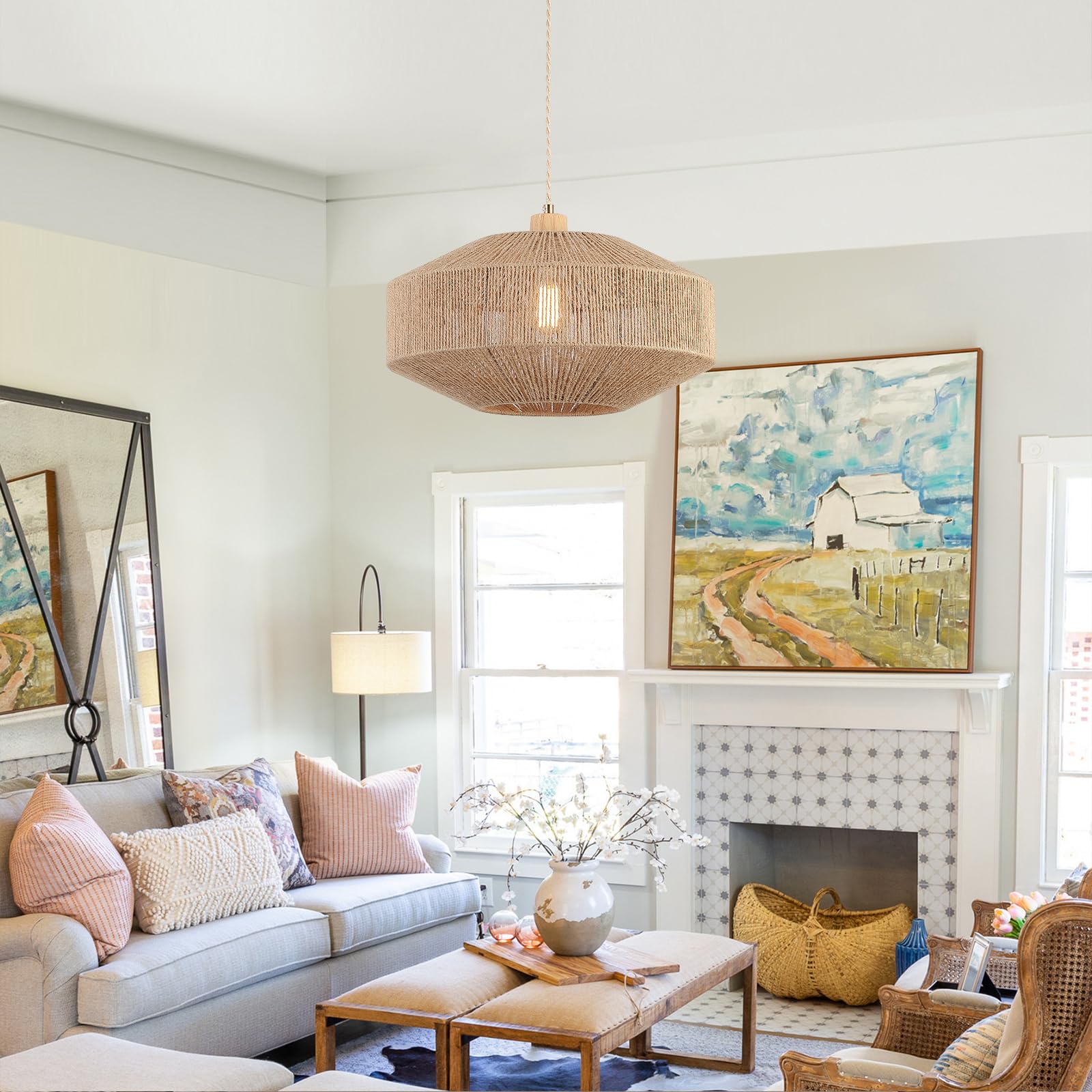 Hchunqjor pendant light installation guide image for easy assembly