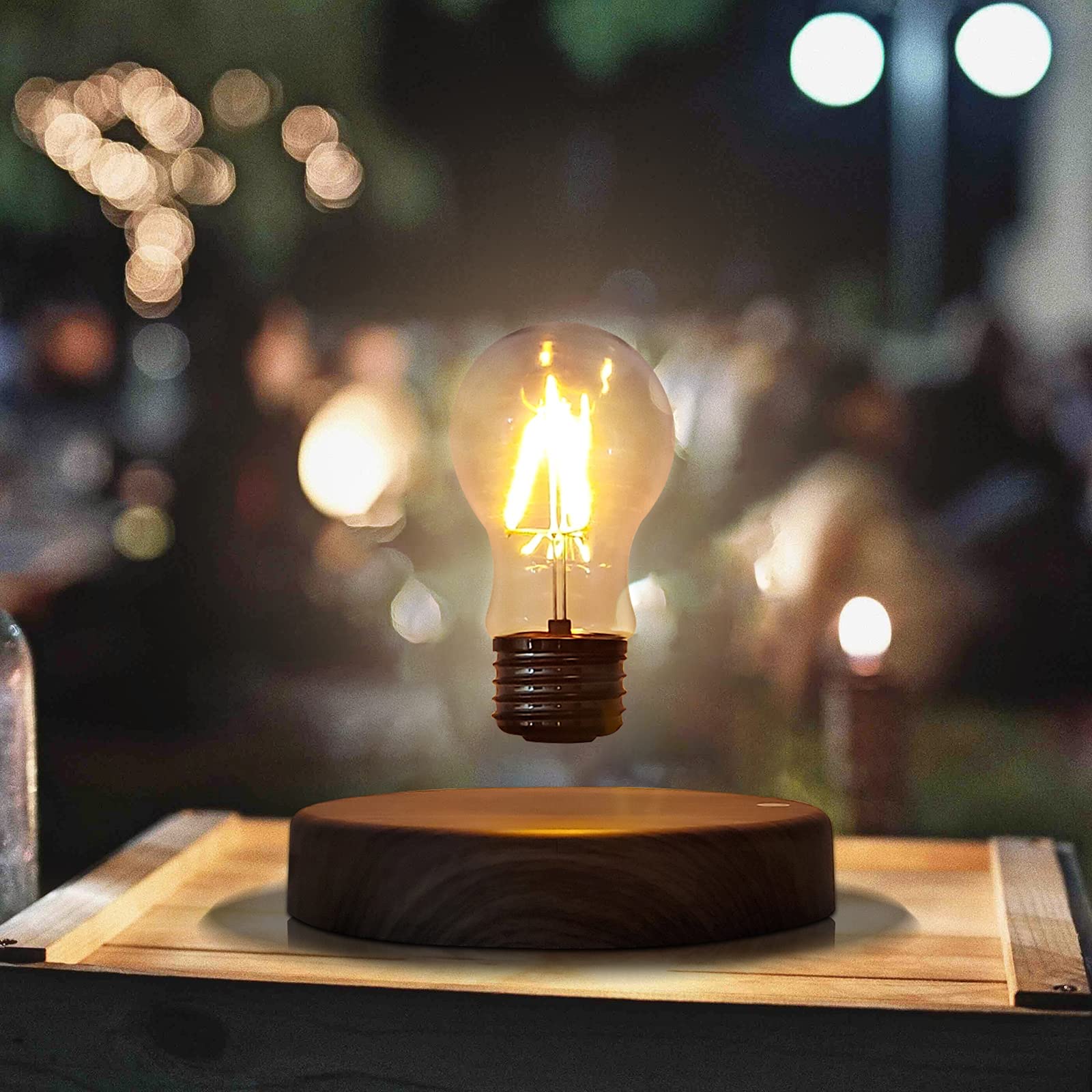 HCNT levitation night light adds soft glow to bedrooms.