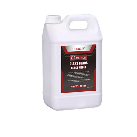 HDURCIR 10 glass beads for blast cabinets, medium grit for uniform texture