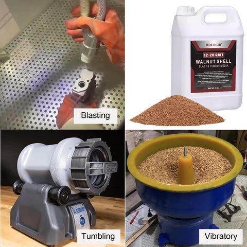 HDURCIR walnut shells demonstrating anti-skid and filler applications