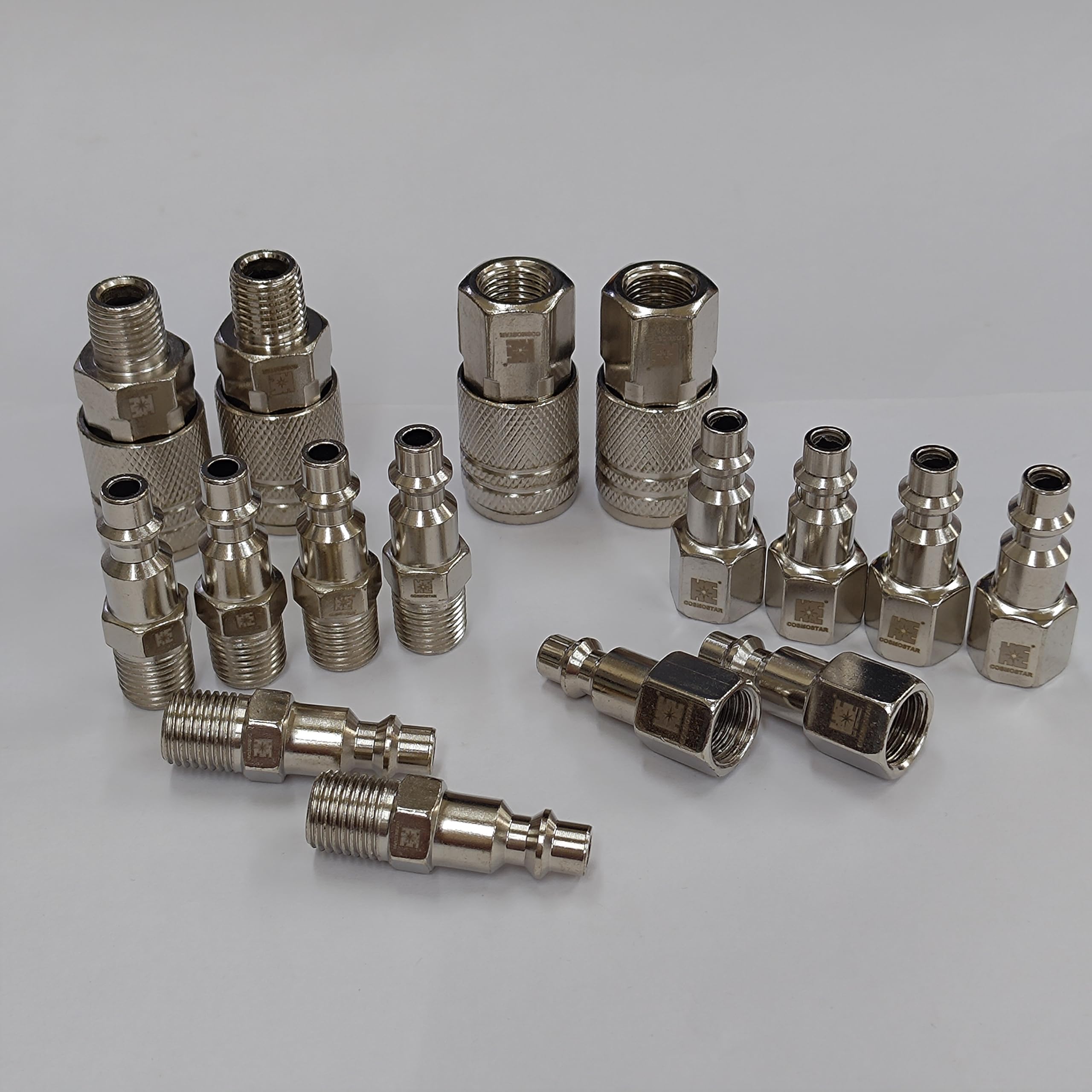Cosmostar universal air tool fittings compatible with most manufacturers