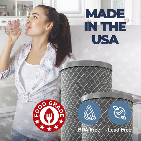 Healthy Spring filter installed in home system, compatible with major housings.