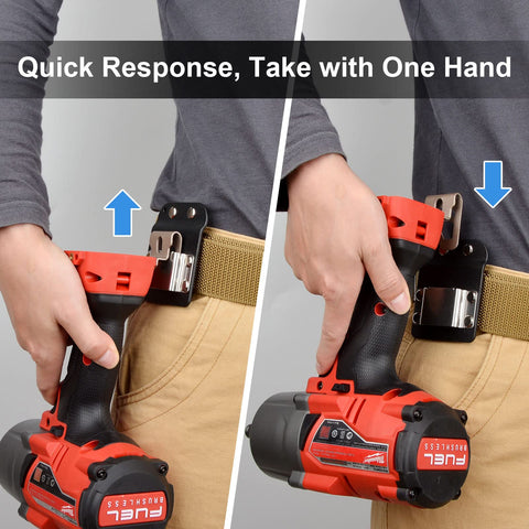 Healvaluefit DrillCatcher one-hand attachment enables easy belt mounting