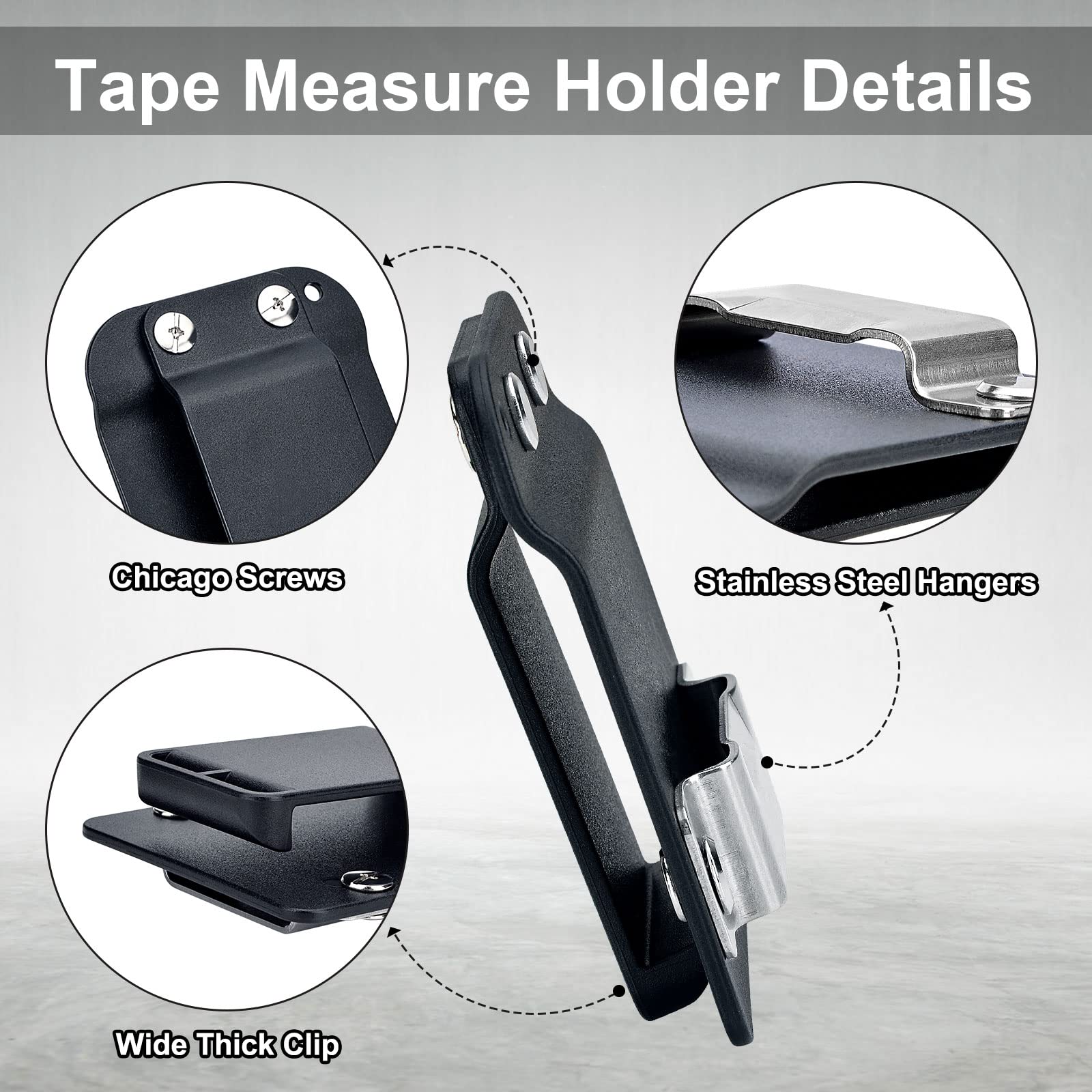 Healvaluefit TapeCatcher polycarbonate body resists wear in tough environments.