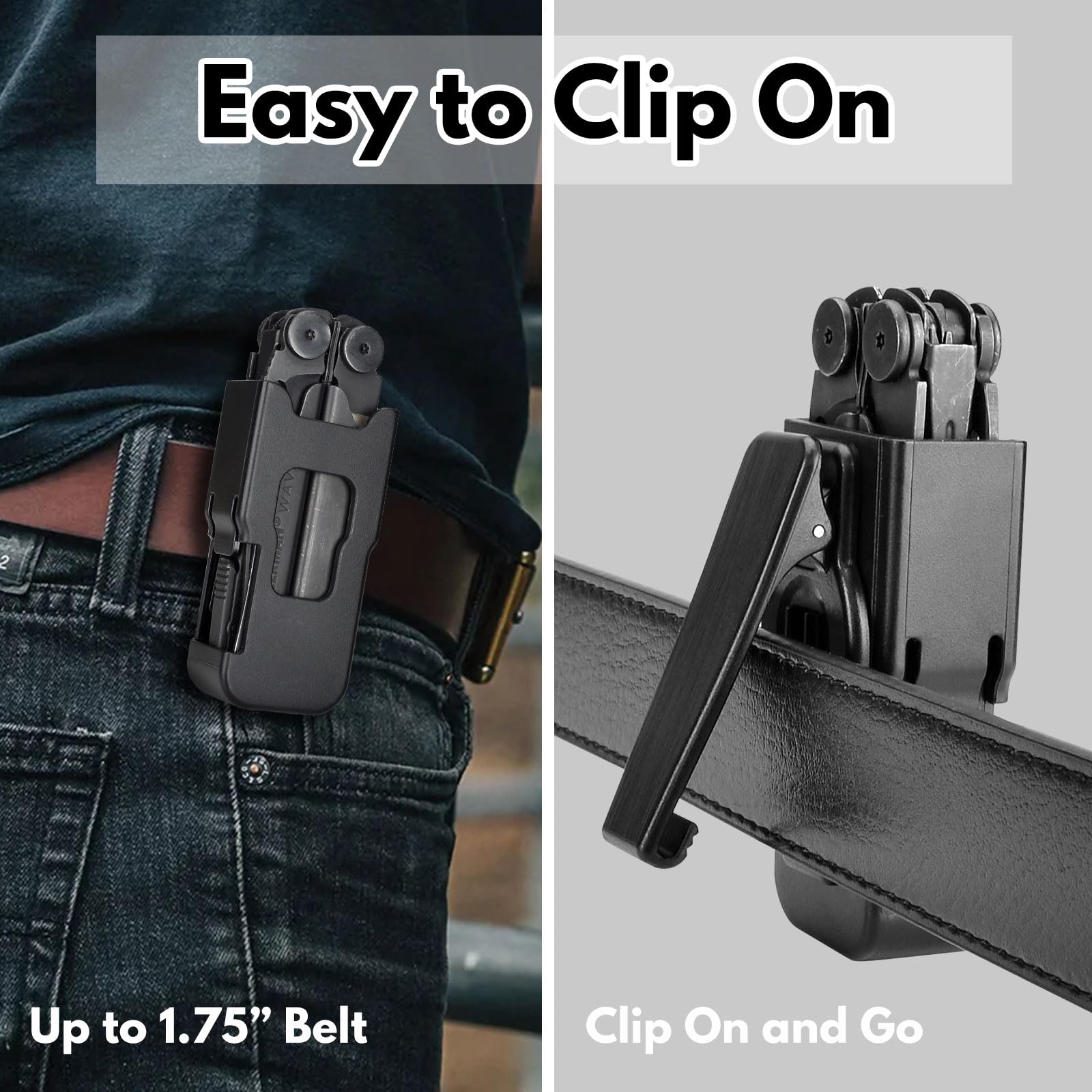 Healvaluefit Wave Plus belt clip-on holster for secure carry.