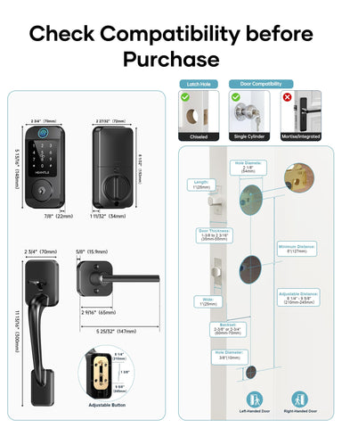 HEANTLE auto lock timer front door emphasizes automatic security when you are busy