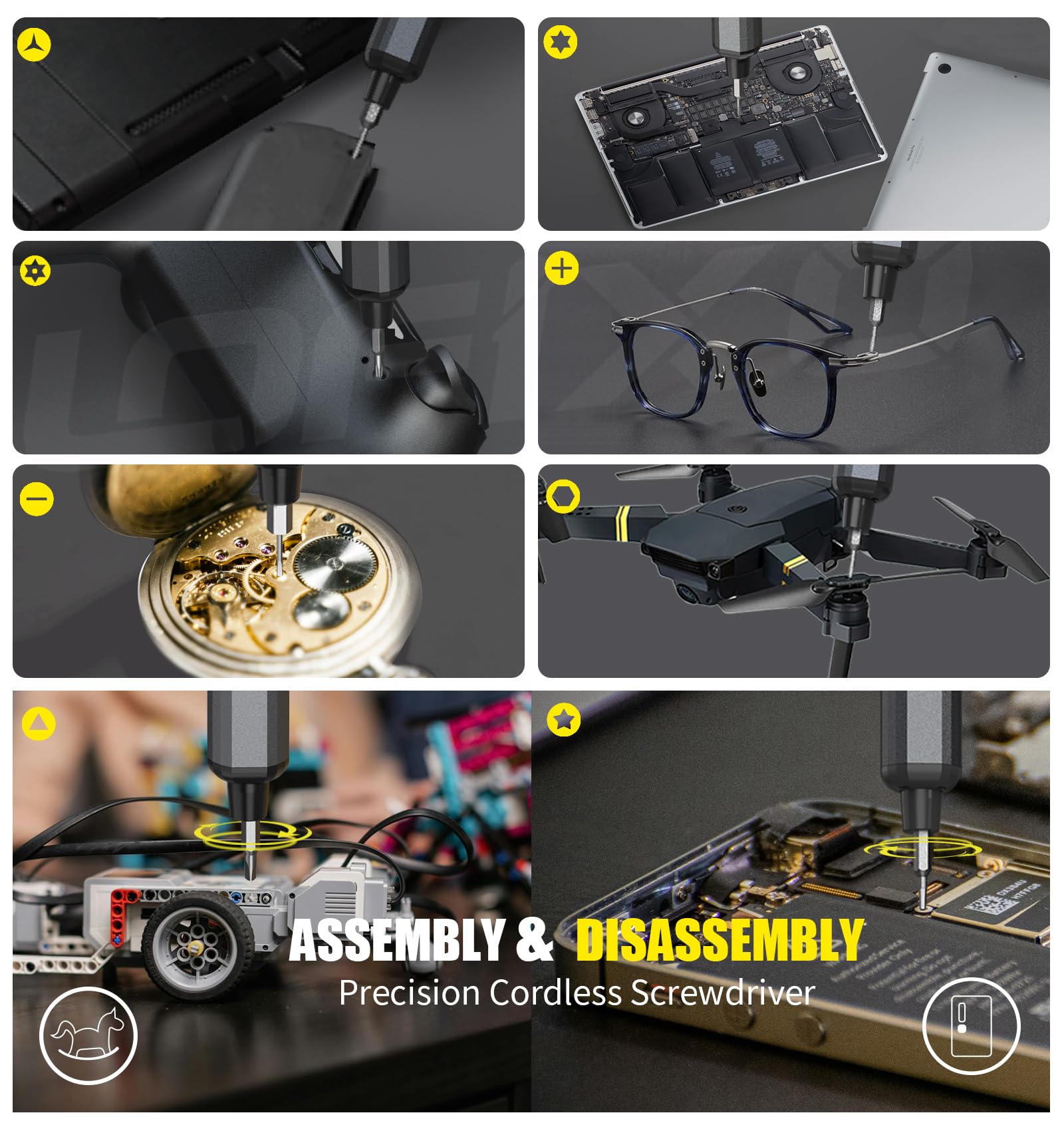 HEARTHFUN precision bits case shows organized tool storage.
