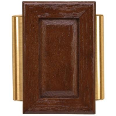 Heath Zenith Chime Kit on wall view: classic fixture that complements rustic entryways.