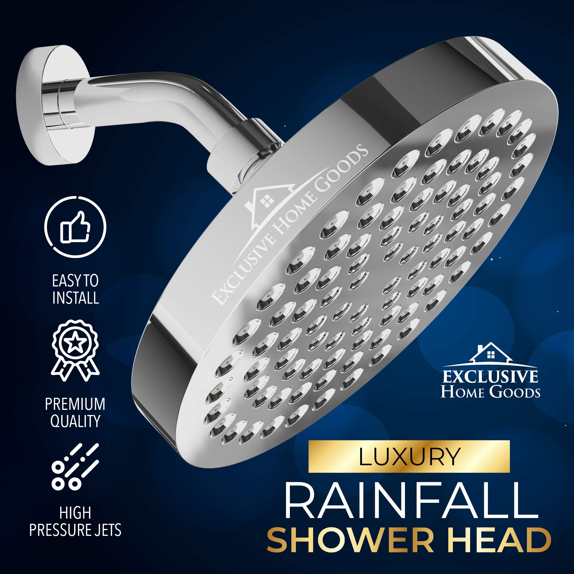 Heatistence high-pressure jets deliver a refreshing rinse with balanced water flow.