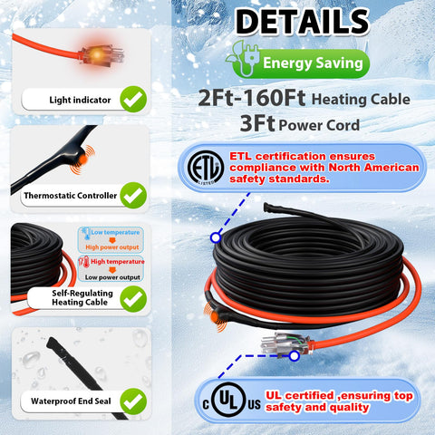 HEATIT offers options up to 160 ft for larger installations.