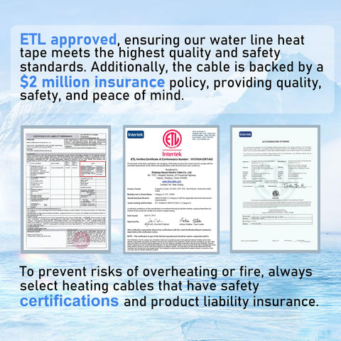 HEATIT ETL-listed with UL-certified plug for added safety.