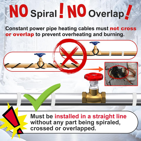 HEATIT metal pipe application keeps metal plumbing warm and protected.