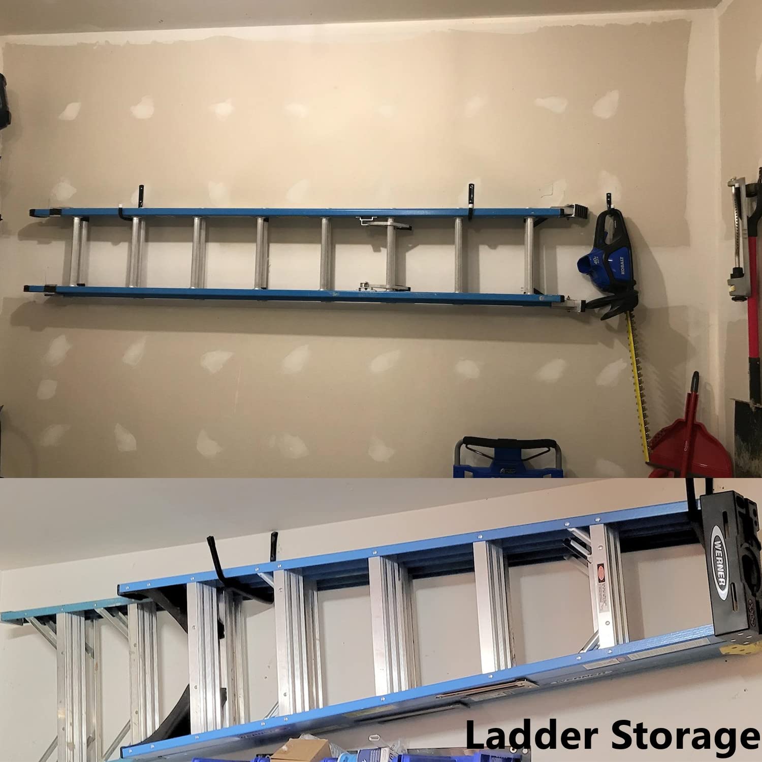 Heavdace versatile storage hook for lumber and sports equipment.