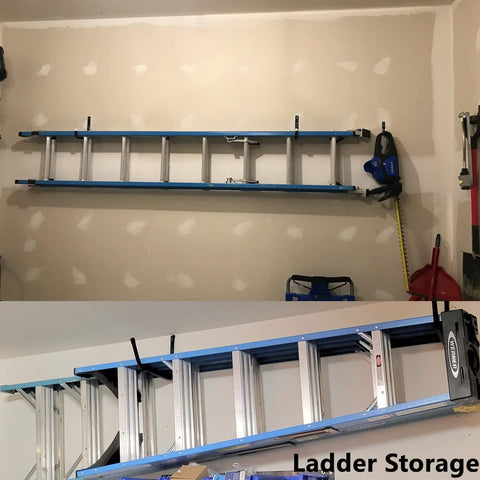 Heavdace versatile storage hook for lumber and sports equipment.