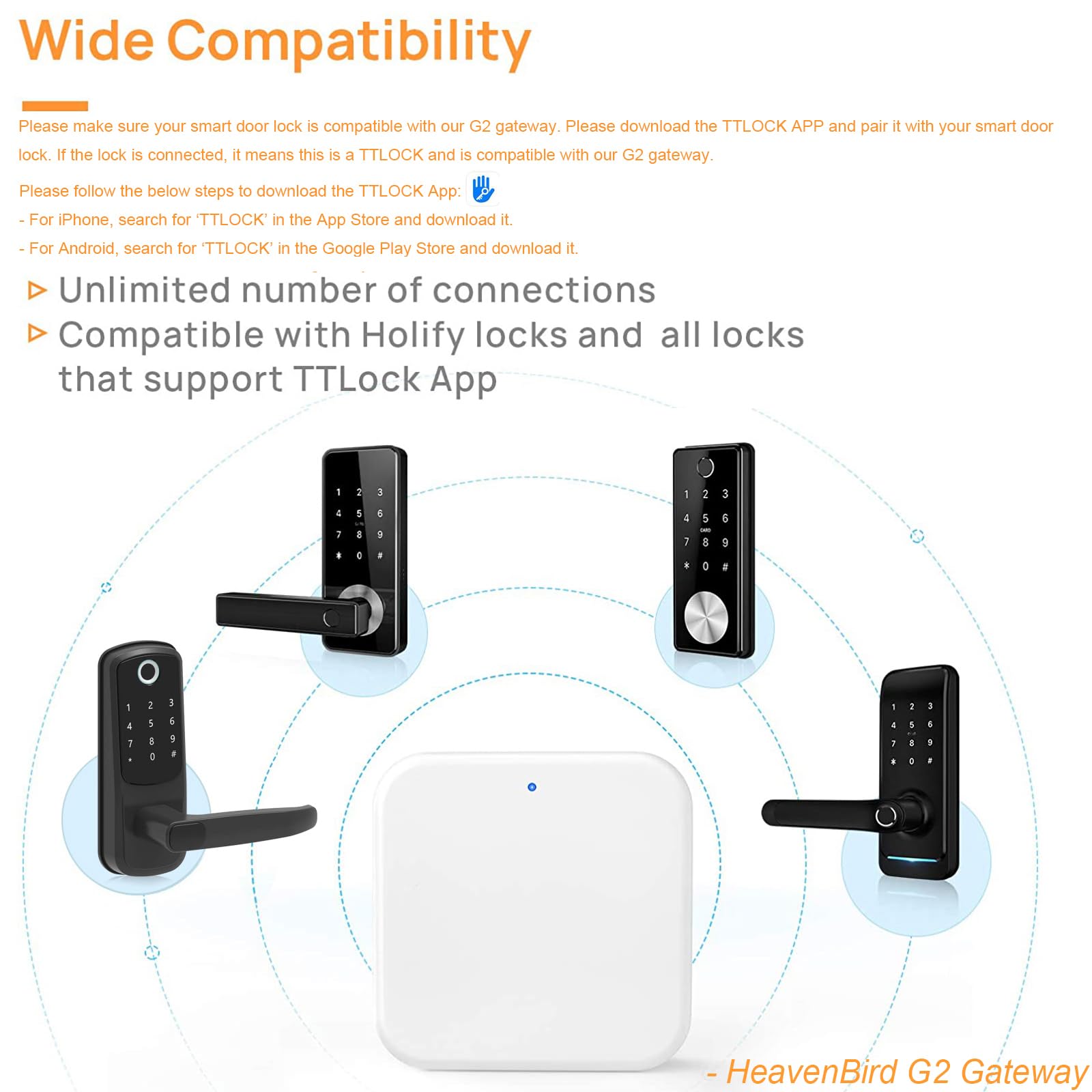 HeavenBird G2 remote unlock demonstration for convenient door access from anywhere.