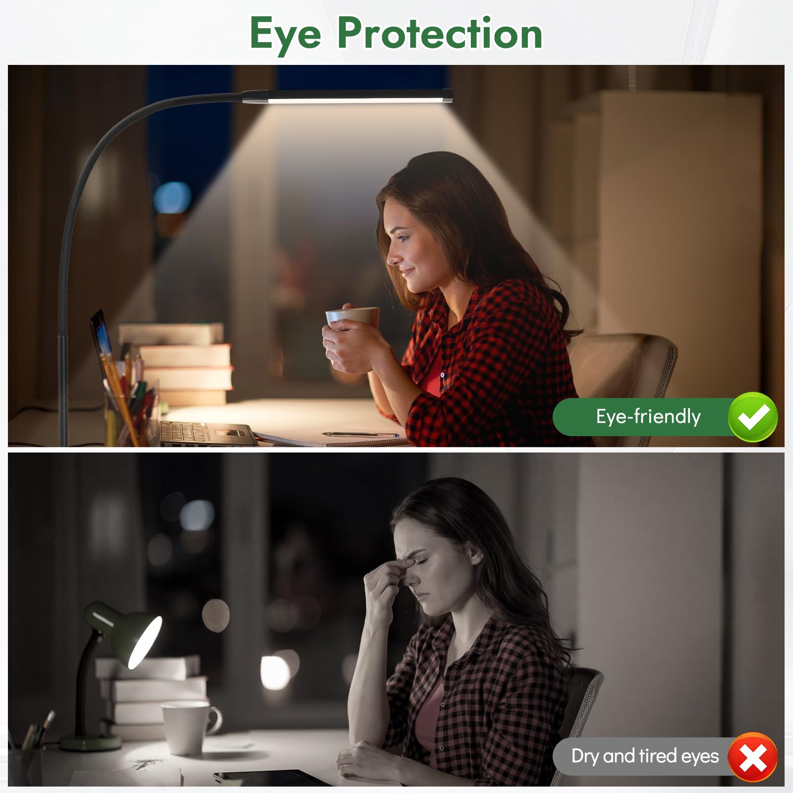 HECDSTLY ten brightness levels enable precise illumination up to 900 lumens.