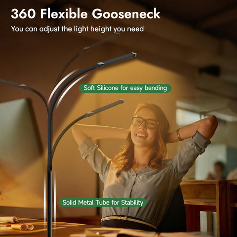 HECDSTLY three color temperatures let you tailor ambiance for work or study.
