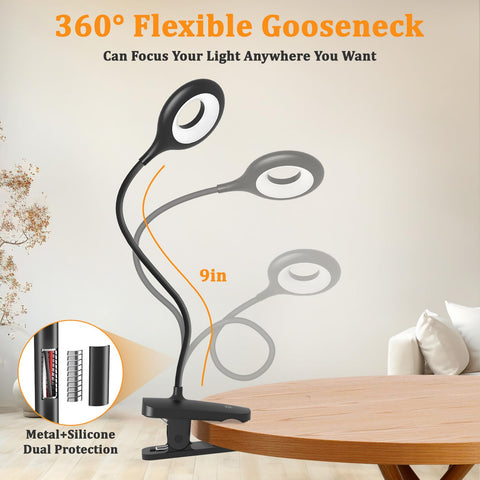 HECDSTLY light with five brightness modes for versatile tasks