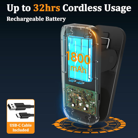HECDSTLY five color LED lamp in compact clip design for mood lighting
