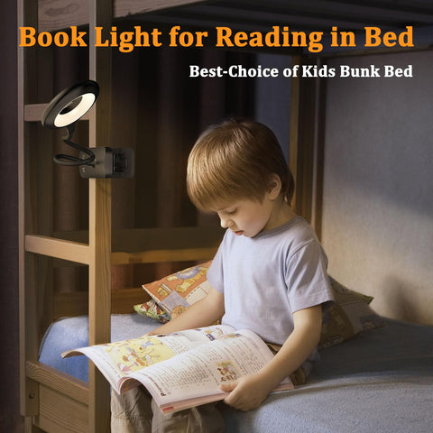 HECDSTLY flicker-free LED light for comfortable reading night after night