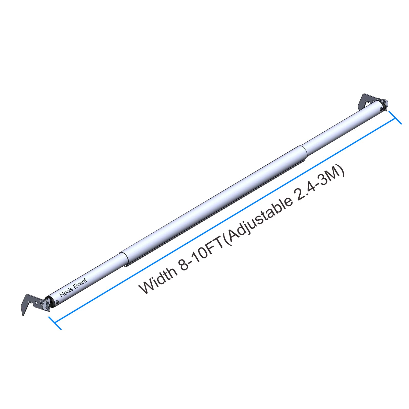 Hecis bracket hangers enable tool-free installation for quick setup.