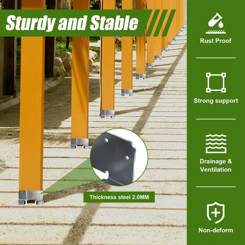 Hedday wind-resistant base helps stability in rain and wind.