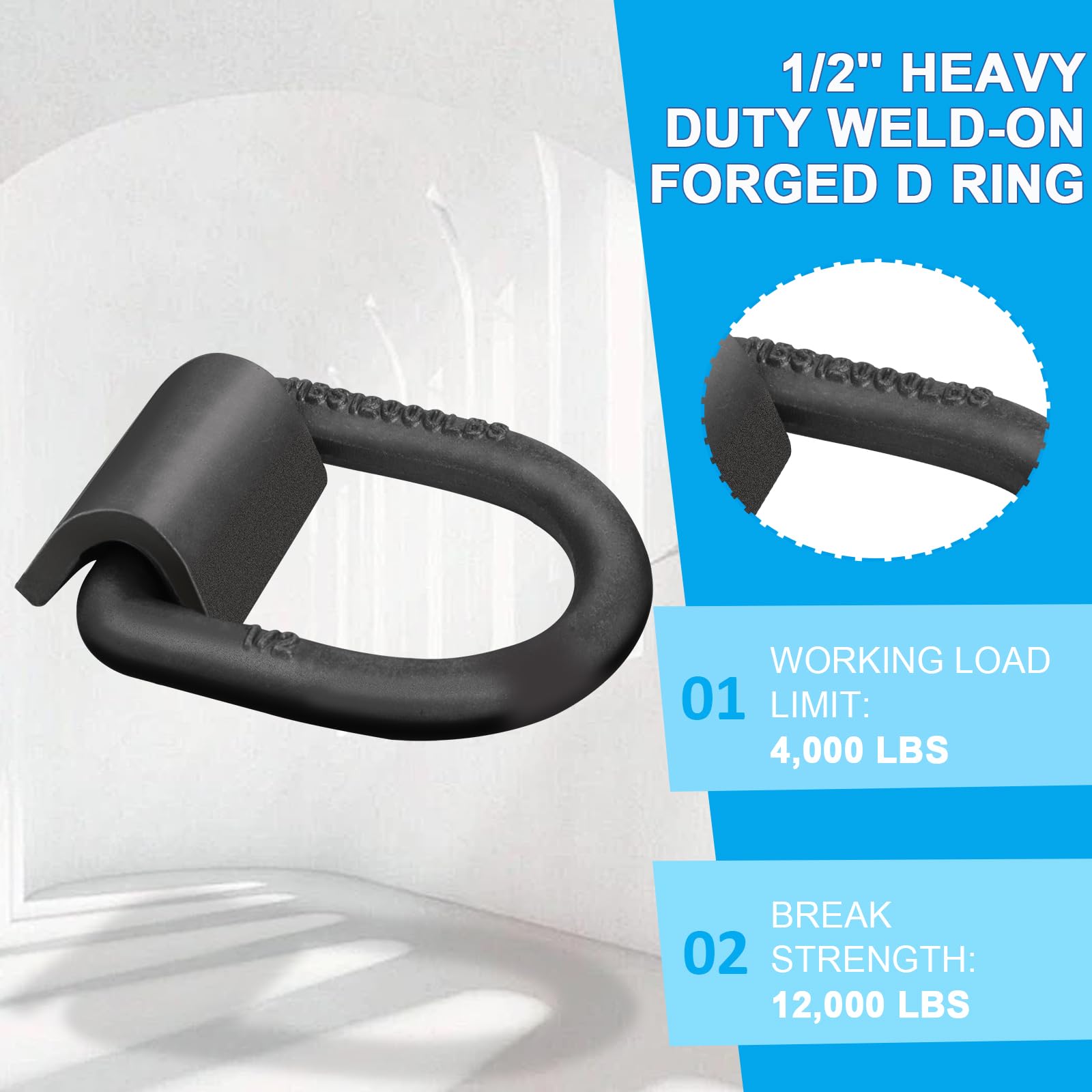 Hedday trailer cargo-securement D-ring set keeps gear safe during transit