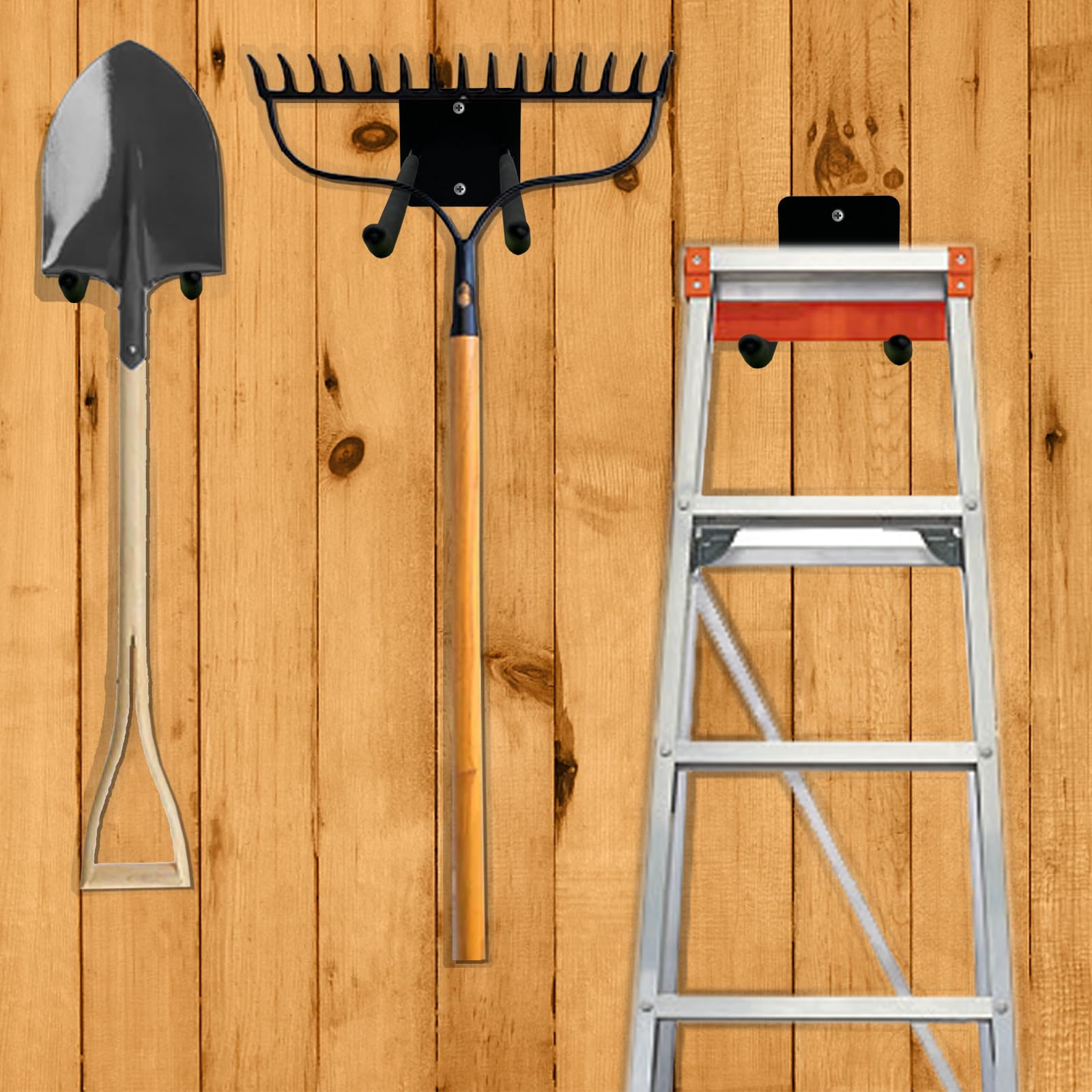 Heevir four-pack garage hooks ready for bulk storage.
