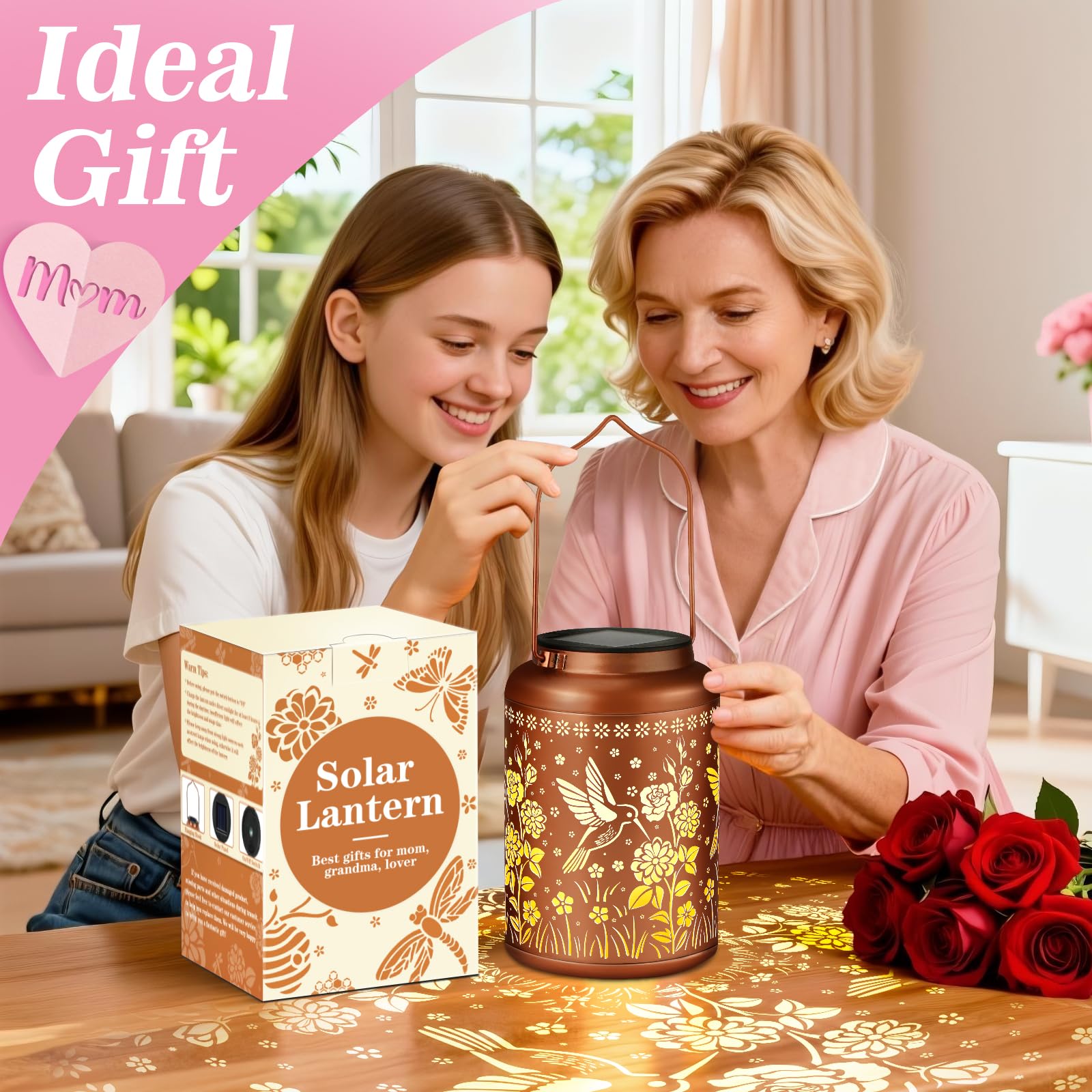 HEGUD birthday gift lantern for women adds ambient outdoor glow