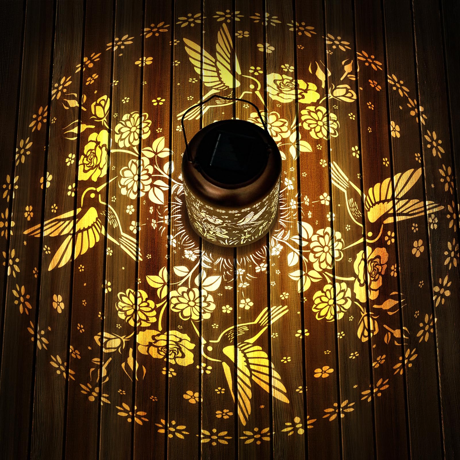 HEGUD gold copper finish lantern enhances porch decor with warmth