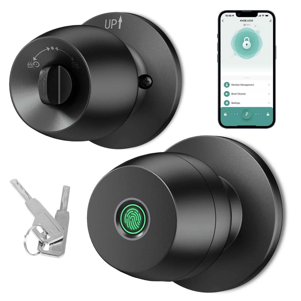 HEI LIANG fingerprint door knob unlocking quickly for secure entry