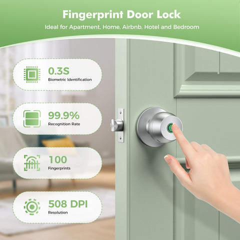 HEI LIANG smart door knob app control interface for remote unlocking.