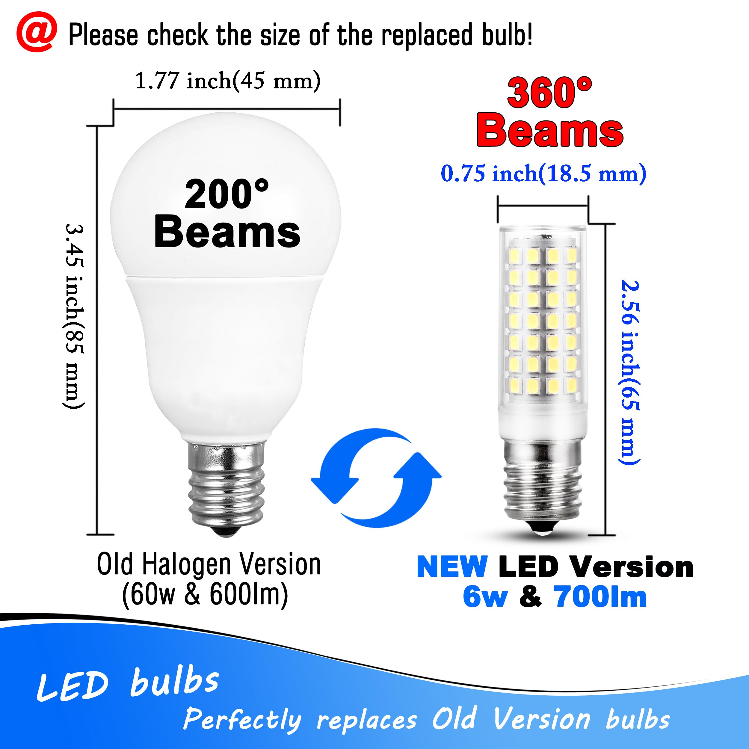 Heifymi E17 bulb under-cabinet lighting delivering even brightness
