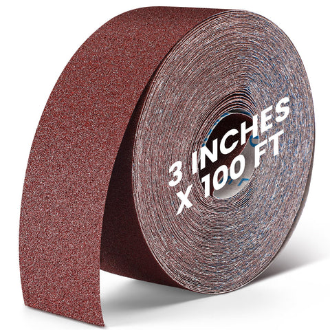 Heigble 80 grit roll ready for drum sanding, smooth wood surfaces